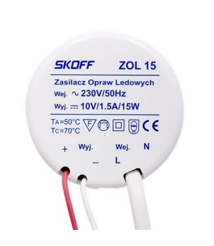 SKOFF Zasilacz do puszki Ø60 ZOL15-10