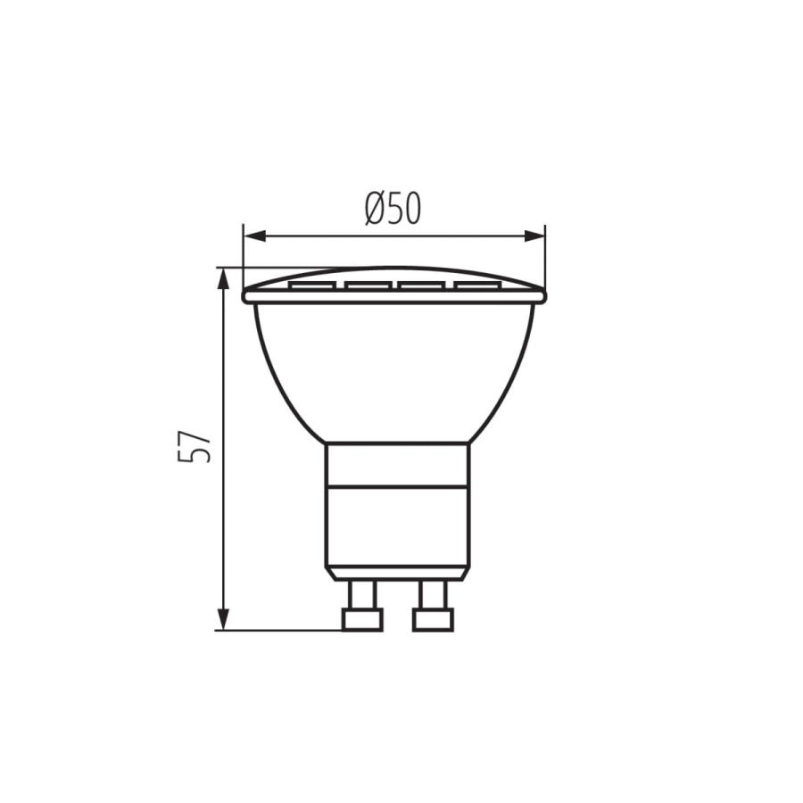 GU10 LED N 6W-NW 4000K 440lm 31214