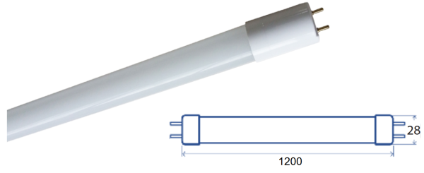 TUBA LED 230V T8 1200MM 18W