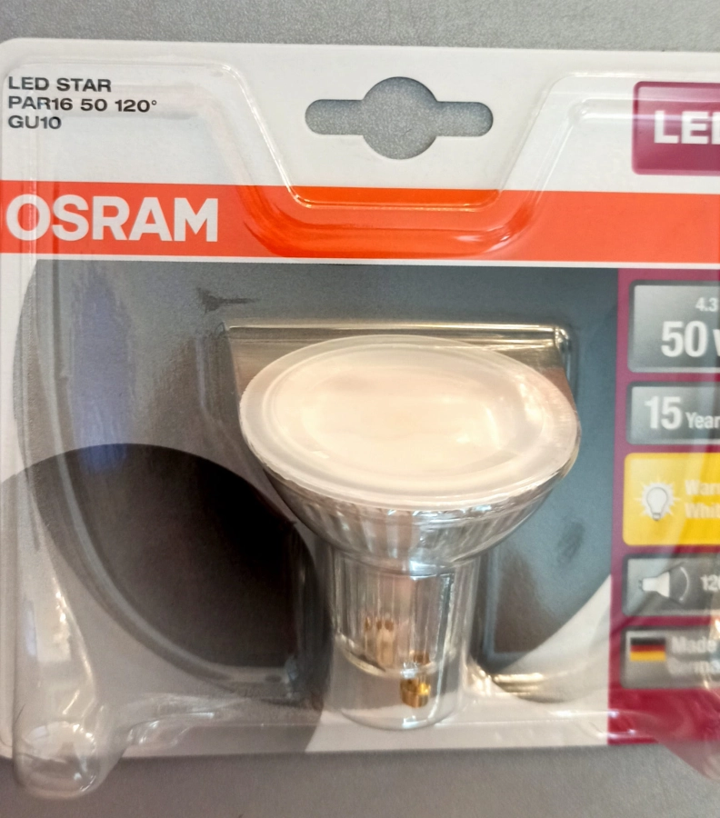 Osram LED Star PAR16 GU10 4.3W=50W 120°