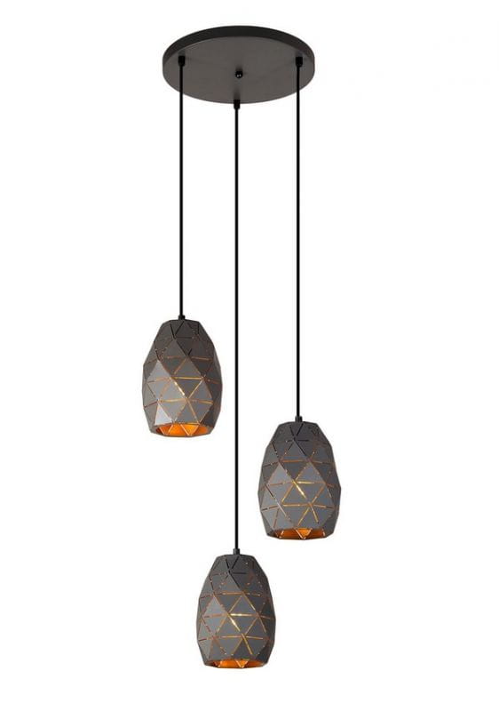 Lampa wisząca Italux Harley MDM-3480/3A GR+GD