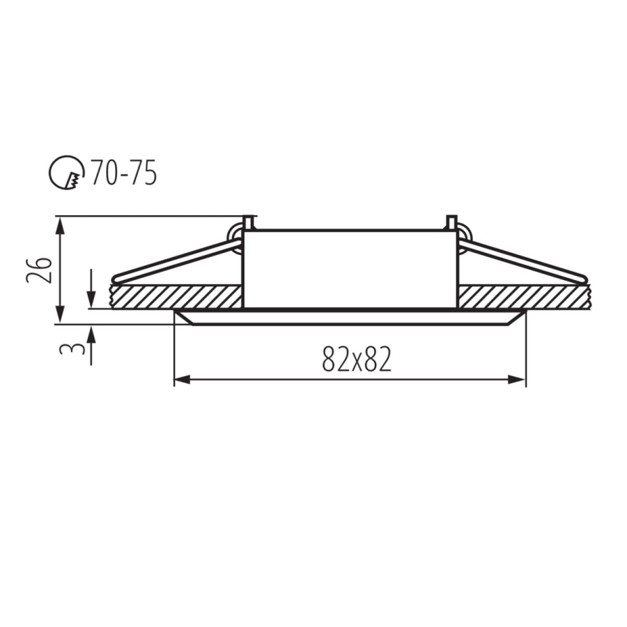 Kanlux GWEN CT-DTL50-B  18530