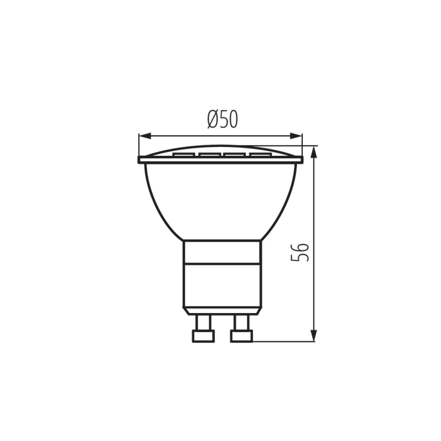 Kanlux żarówka LED GU10 TOMIv2 6,5W GU10-WW 34971