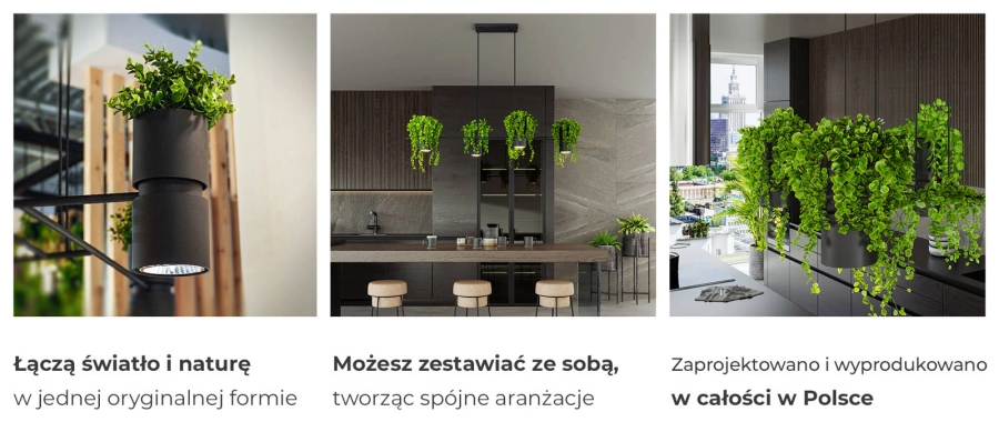 Thoro kinkiet KUKKIA czarny TH.005CZ