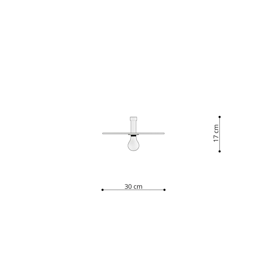 Thoro kinkiet SIRKEL 30 czarny TH.141