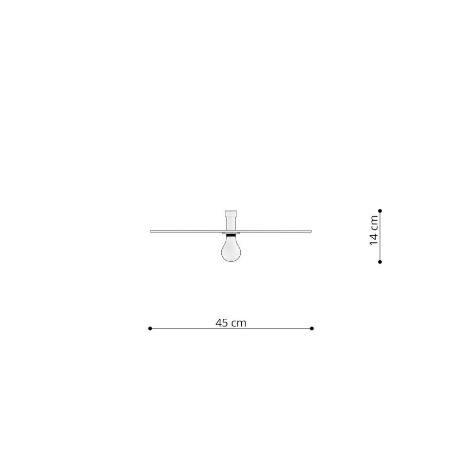Thoro kinkiet SIRKEL 45 czarny TH.142
