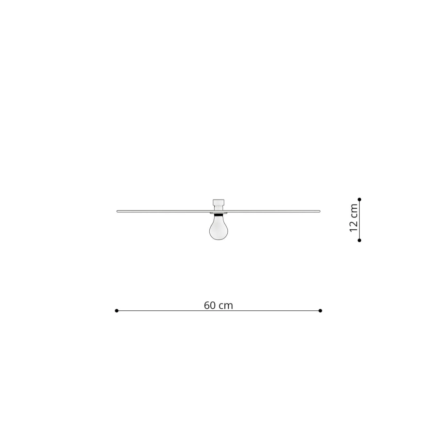 Thoro kinkiet SIRKEL 60 czarny TH.143