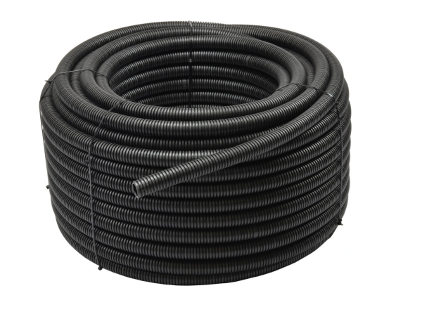 Rura osłonowa karbowana o średnicy 25mm UV- wytrzymała na promienie słoneczne oraz każde warunki atmosferyczne.