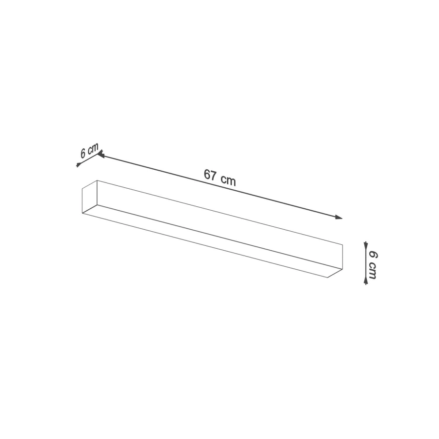 Thoro plafon PINNE 67 LED 17W 3179lm 3000K biały TH.041