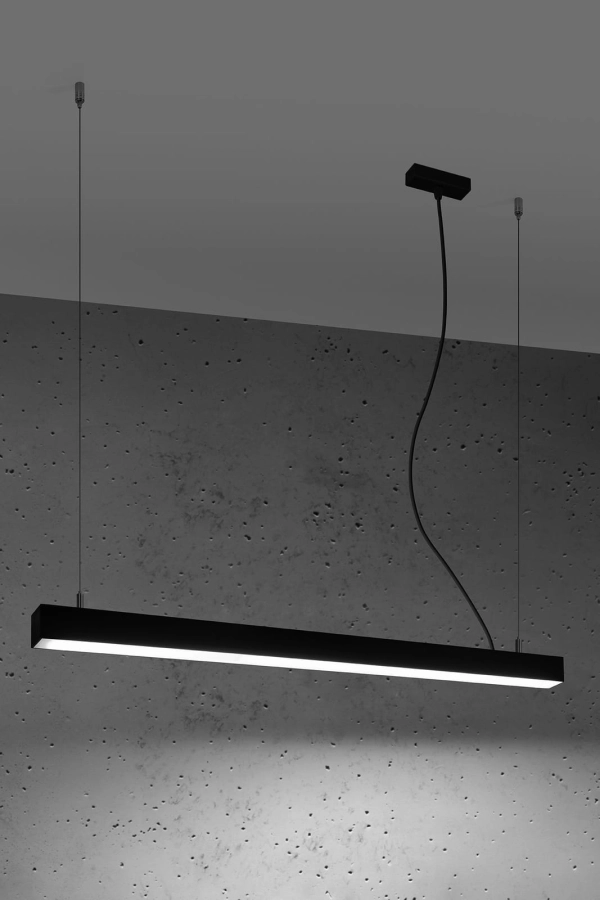 Thoro lampa wisząca PINNE 90 LED 25W 4600lm 4000K czarna TH.051