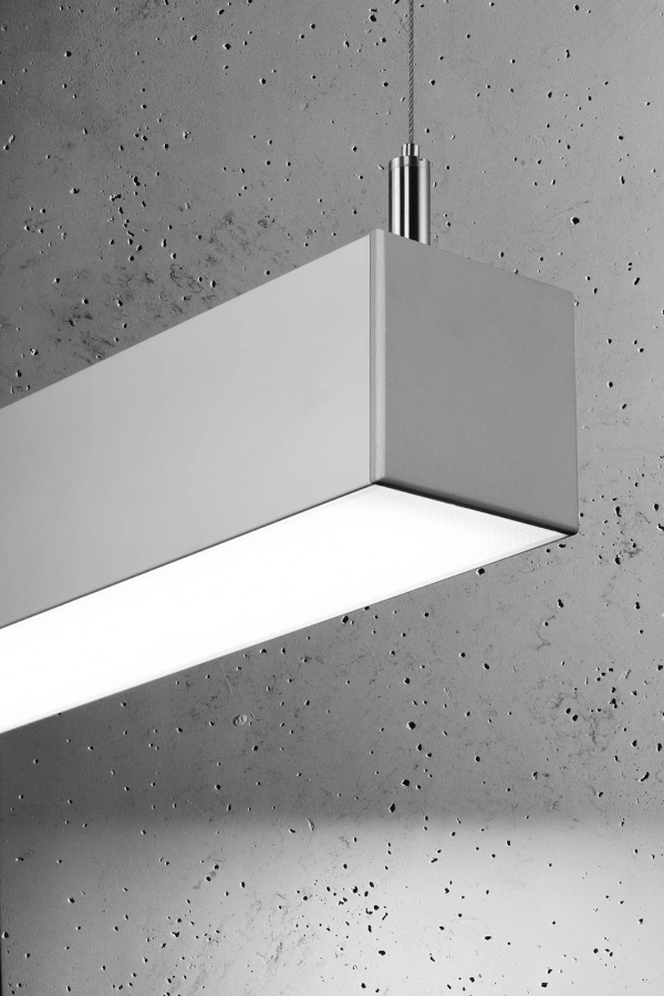 Thoro lampa wisząca PINNE 90 LED 25W 4600lm 4000K szara TH.052