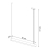 Thoro lampa wisząca PINNE 90 LED 25W 4600lm 4000K szara TH.052