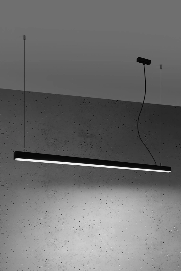 Thoro lampa wisząca PINNE 150 LED 39W 7200lm 4000K czarna TH.087