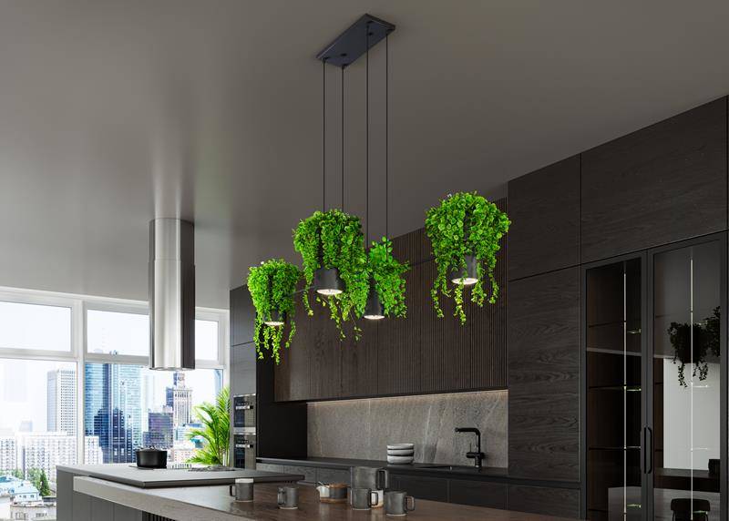 Thoro lampa wisząca KUKKIA czarna TH.004CZ