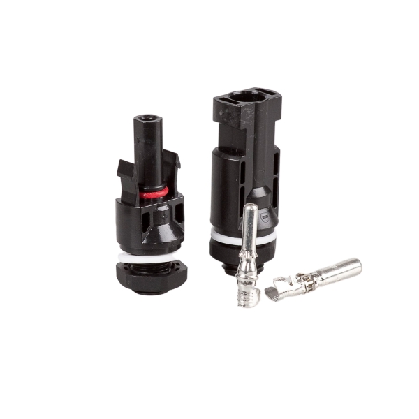 Złącza typu MC4 – złącza elektryczne powszechnie stosowane do podłączenia paneli słonecznych.