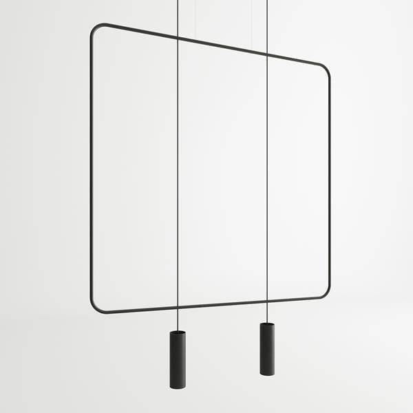 Thoro lampa wisząca RANA 2 czarna TH.019CZ