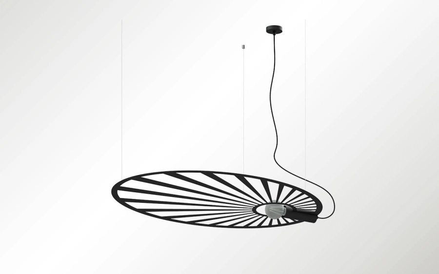 Thoro lampa wisząca LEHDET czarna TH.001CZ