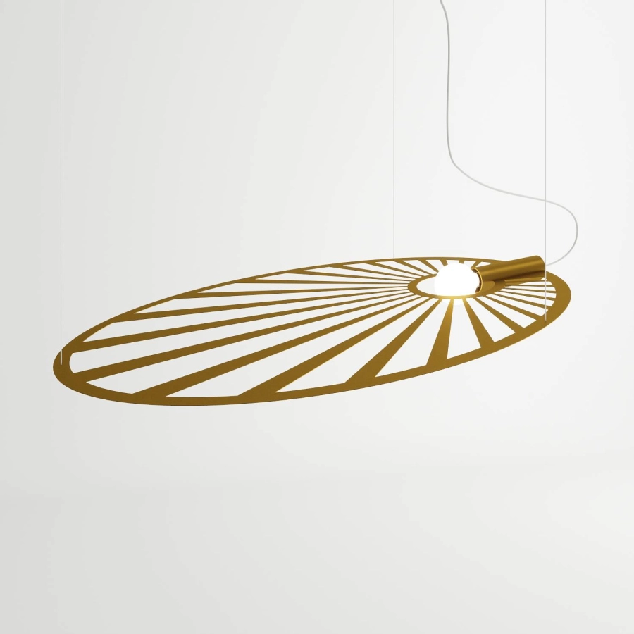 Thoro lampa wisząca LEHDET złota TH.001ZL