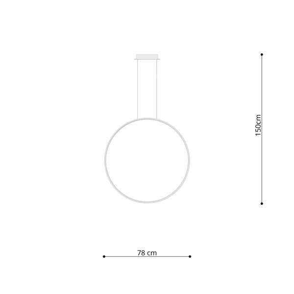 Thoro lampa wisząca RIO 78 LED 50W 5520lm 4000K złota TH.140
