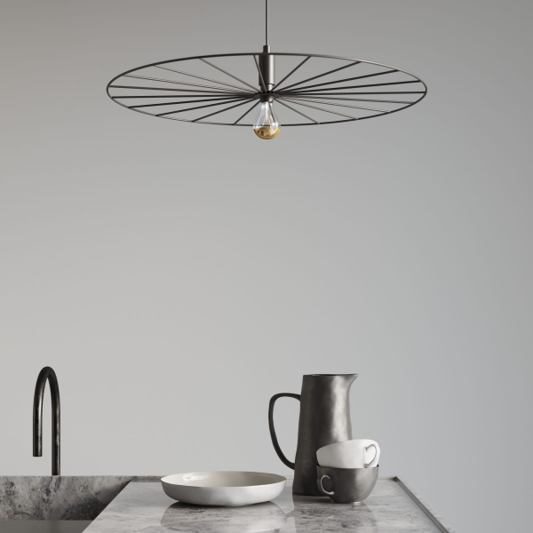 Thoro lampa wisząca SIRKEL 45 czarna TH.145