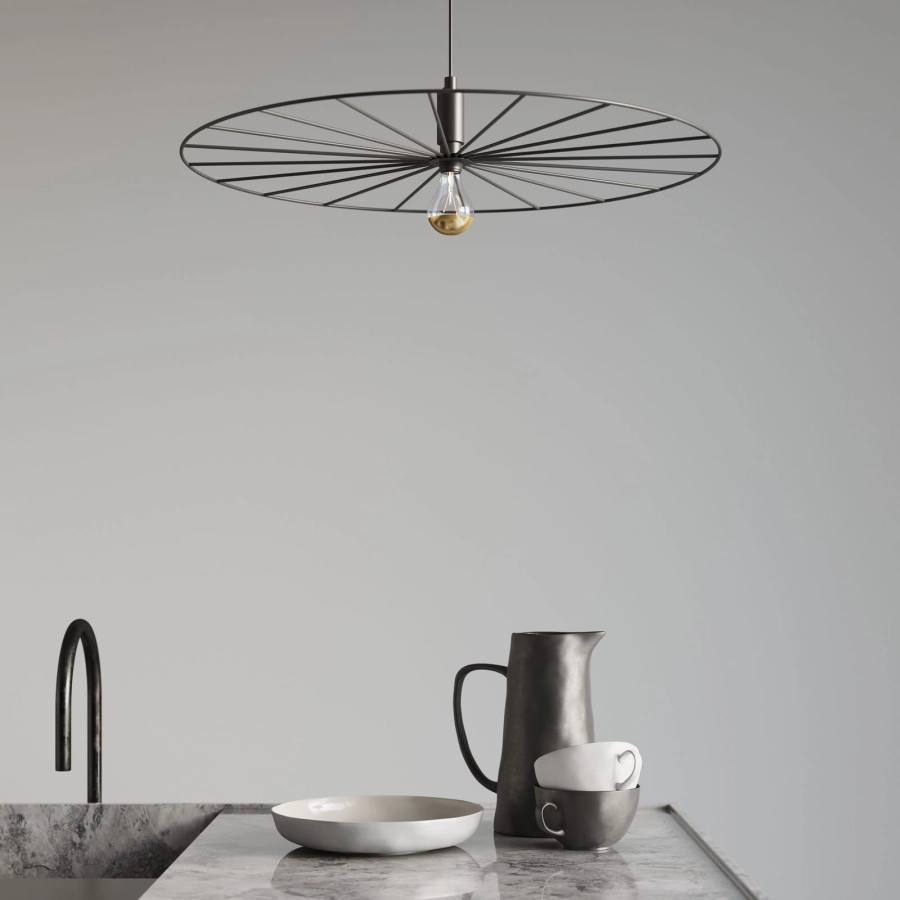 Thoro lampa wisząca SIRKEL 45 czarna TH.145
