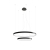 Thoro żyrandol RIO 2 55/78 LED 80W 9390lm 3000K czarny TH.137