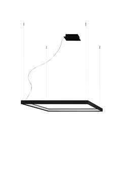 Thoro żyrandol NELYA M LED 50W 5757lm 4000K czarny TH.151