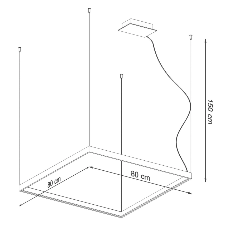 Thoro żyrandol NELYA M LED 50W 5757lm 4000K złoty TH.152