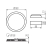 Kanlux ROUNDA V2LED12W-WW-W Oprawa downlight 12W 3000K 720lm 28932