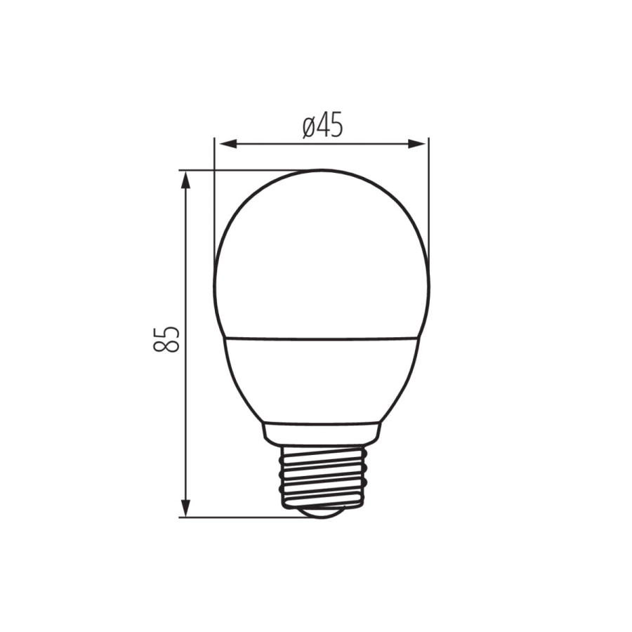 Kanlux żarówka BILO HI 8W E27-NW 26765