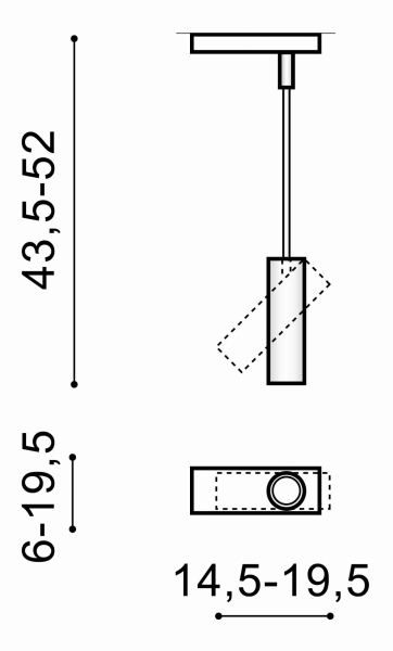 Azzardo reflektor LENS SQUARE WH biały AZ3513