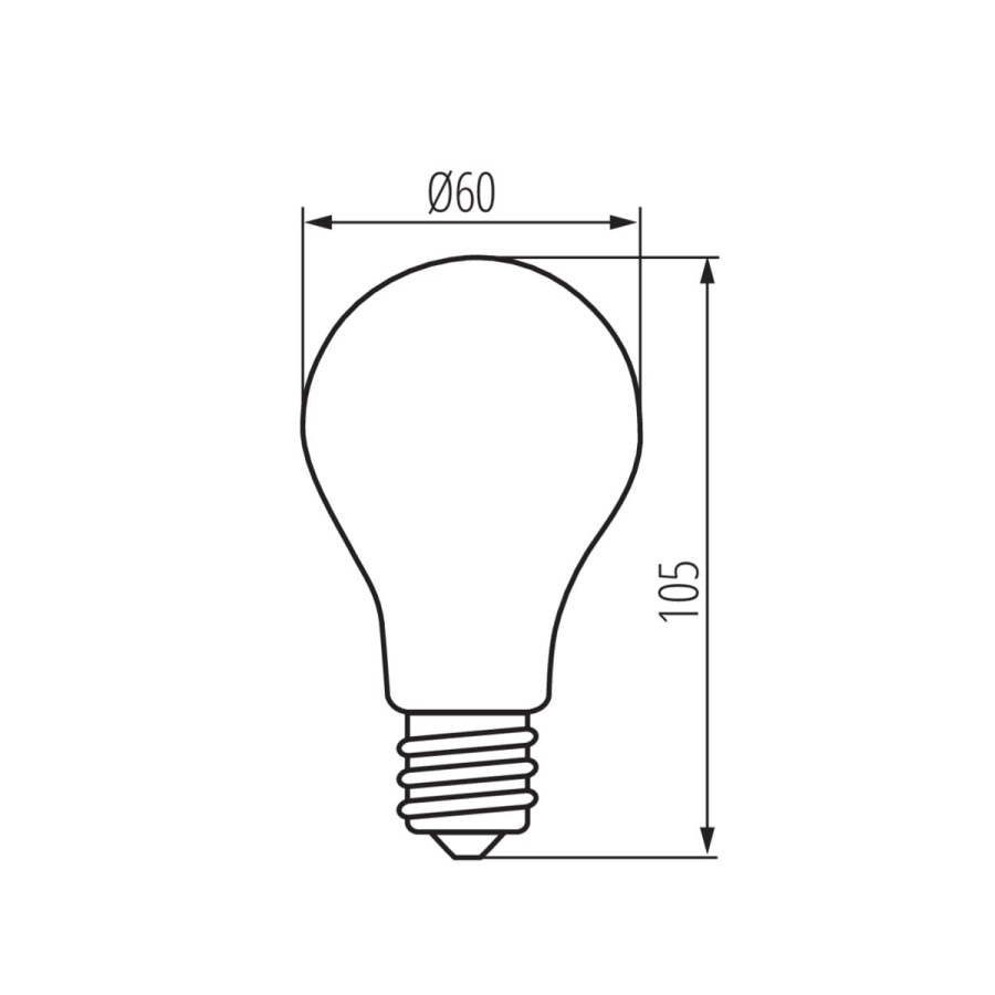 Kanlux żarówka dekoracyjna LED E27 XLED A60 10W-WW 29605