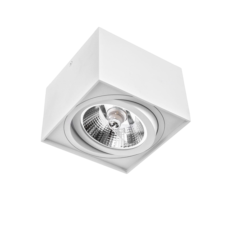Spectrum LED - Wojnarowscy oprawa sufitowa CHLOE AR111 kwadratowa biała SLIP005038