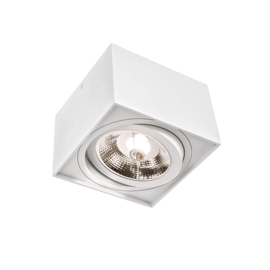 Spectrum LED - Wojnarowscy oprawa sufitowa CHLOE AR111 kwadratowa biała SLIP005038