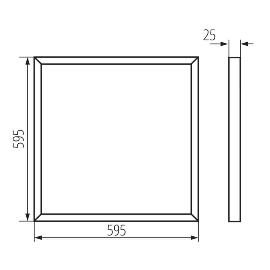 Kanlux panel LED BAREV R 36W 6060 NW 4000K 31171