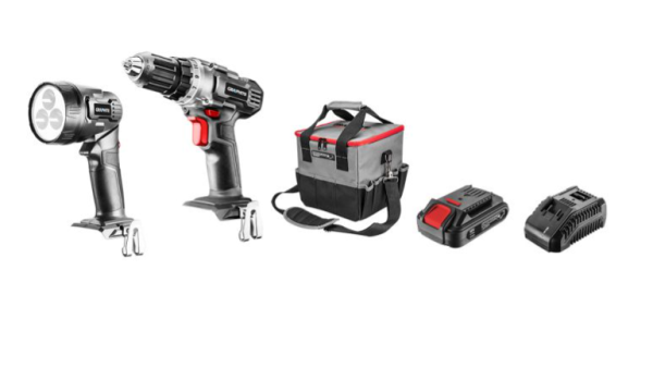 58G016 Zestaw elektronarzędzi: wiertarko-wkrętarka