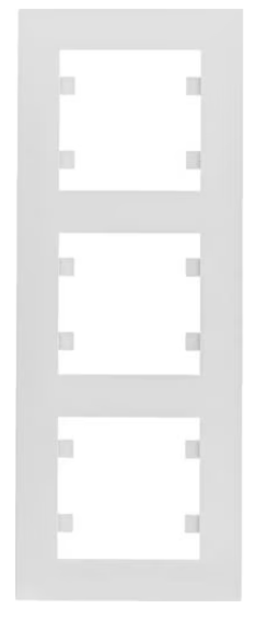 WL5630 Ramka 3-krotna pionowa, biały