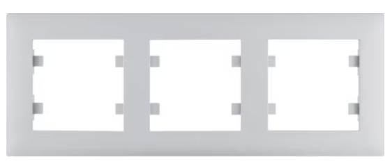 WL5732 3-krotna pozioma srebrny