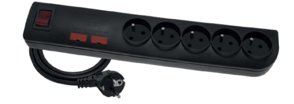 Przedłużacz przeciwprzepięciowym 5-krotny 3m