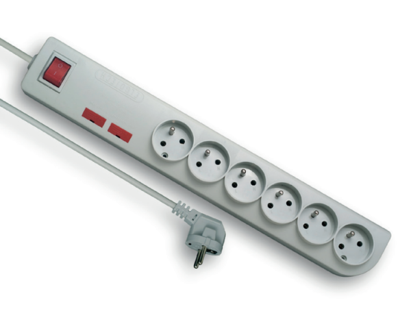 Przedłużacz przeciwprzepięciowym 6-krotny