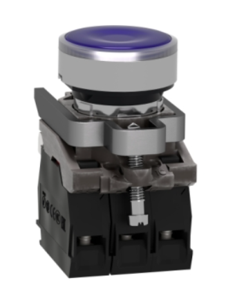 Przycisk płaski niebieski