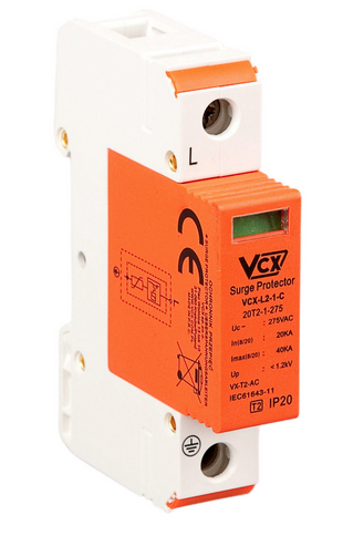 Ogranicznik przepięć C 1P (T2) AC