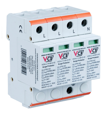 Ogranicznik przepięć klasy B+C+D