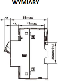 Wyłącznik silnikowy wymiary