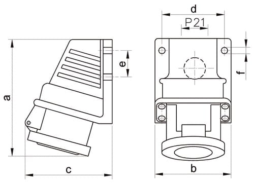 wymiary gniazda stale