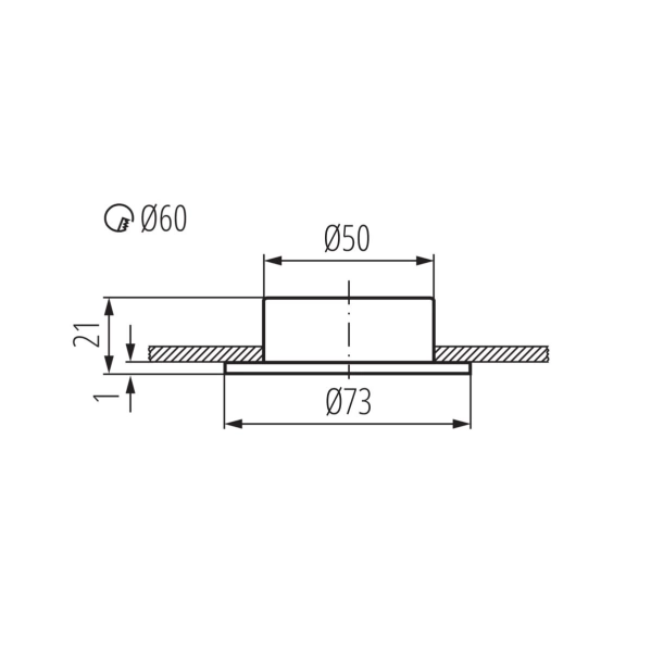 Oprawa meblowa punktowa Kanlux Gavi CT-2116B-W, model 00810_2.webp
