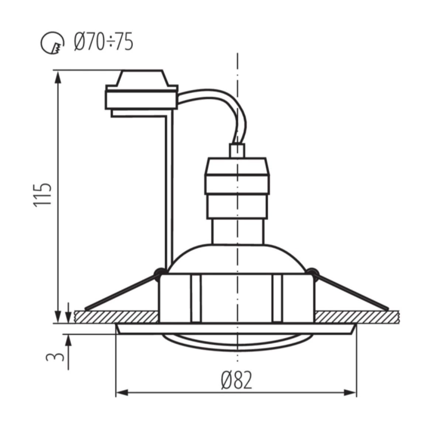 Oprawa wpuszczana Kanlux Teson AL-DT050, model 07370_2.webp