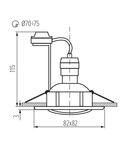 Oprawa sufitowa Kanlux TESON AL-DTL50, model 7371_2.webp