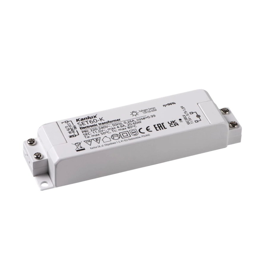 Transformator elektroniczny Kanlux SET60-K, model 01425.webp