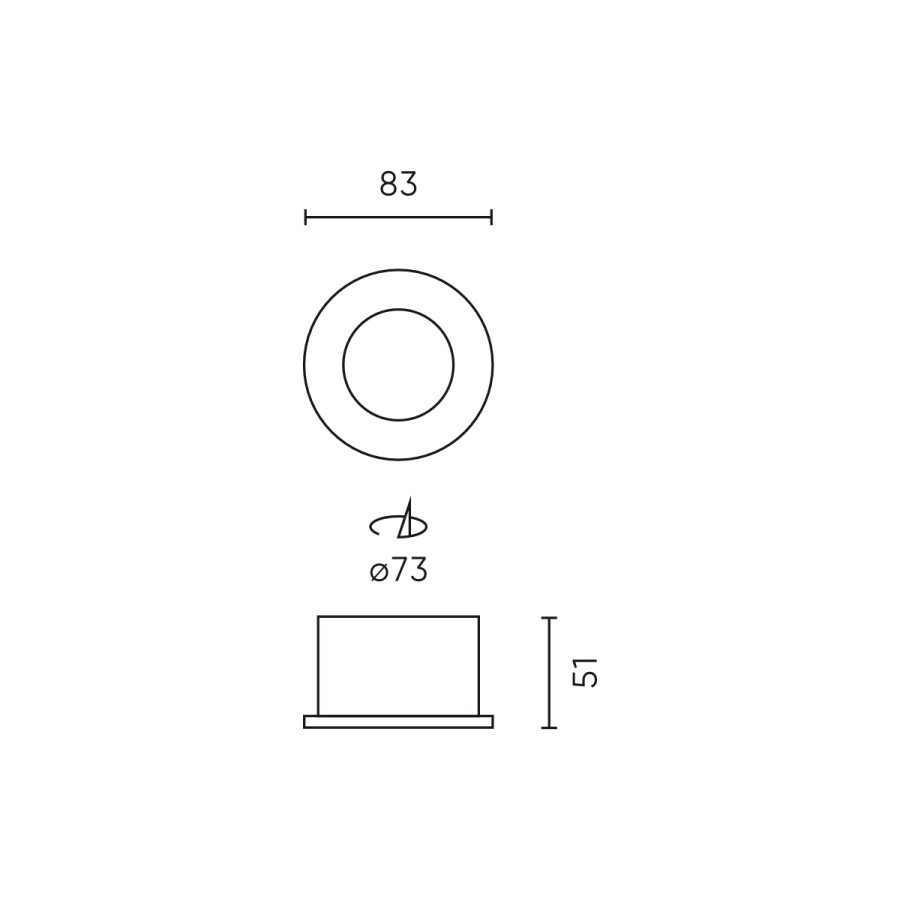 Oprawa wpuszczana okrągła LedLine IP65 czarna prime, model 471055_5.webp